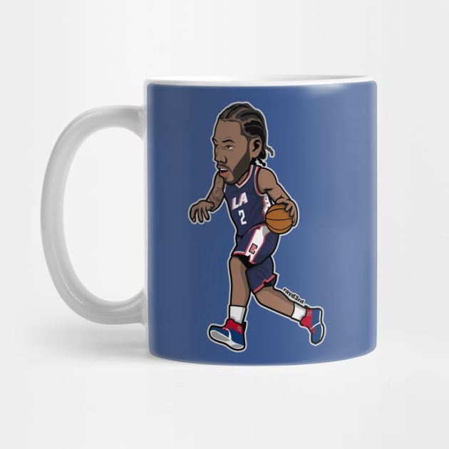 Kawhi Leonard LAC Cartoon Style by ray1007